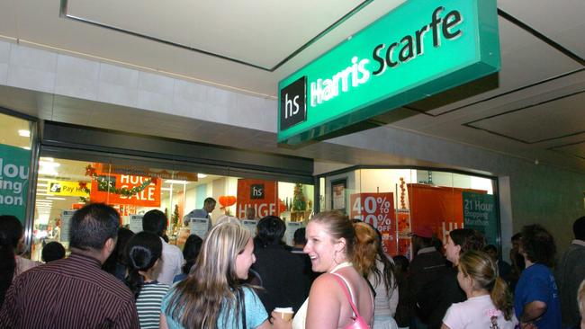 Harris Scarfe was placed in voluntary receivership previously in 2001 owing $93m to unsecured creditors and $50m in company debt.