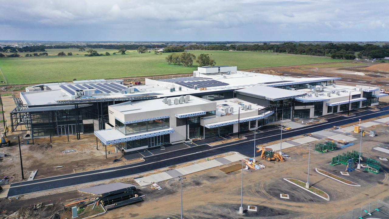 The first Armstrong Creek Town Centre is taking shape, with the shopping centre due to open in 2020. Picture: Alan Barber