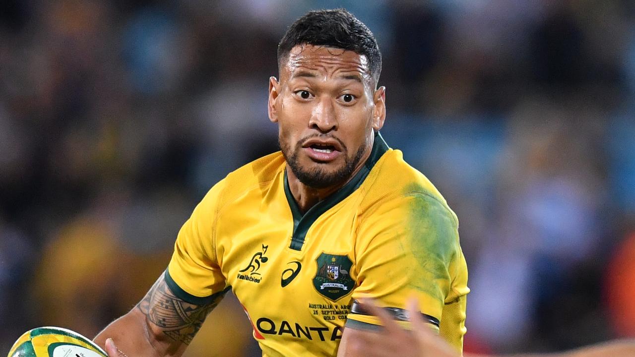 Israel Folau could return to rugby league via France. (AAP Image/Darren England)