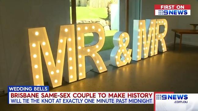 Brisbane boys among the first to tie the knot