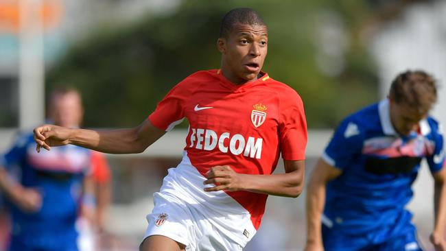 Monaco's forward Kylian Mbappe.