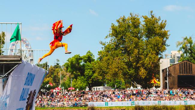 The birdman rally is a crowd favourite at Moomba.