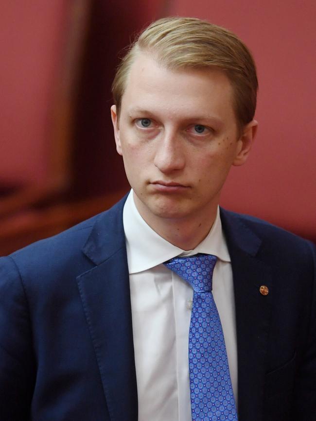 Senator James Paterson. Picture: Lukas Coch