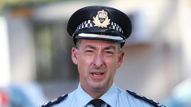 Police at the Queensland border. Miles Street, Coolangatta. Acting Chief Superintendent Rhys Wildman. Picture: NIGEL HALLETT