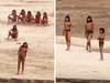 Rare footage of tribe emerging from Amazon