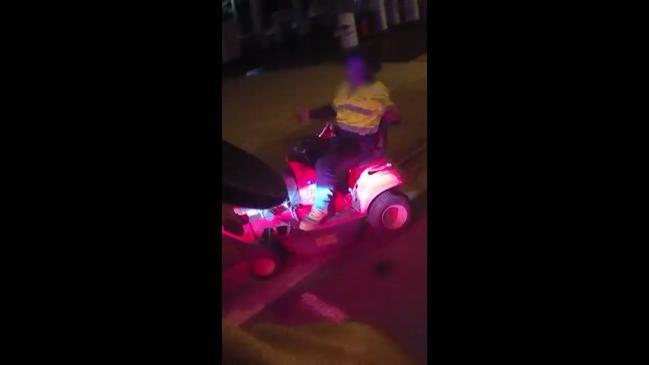 QLD man's drunken 1am lawnmower joy ride