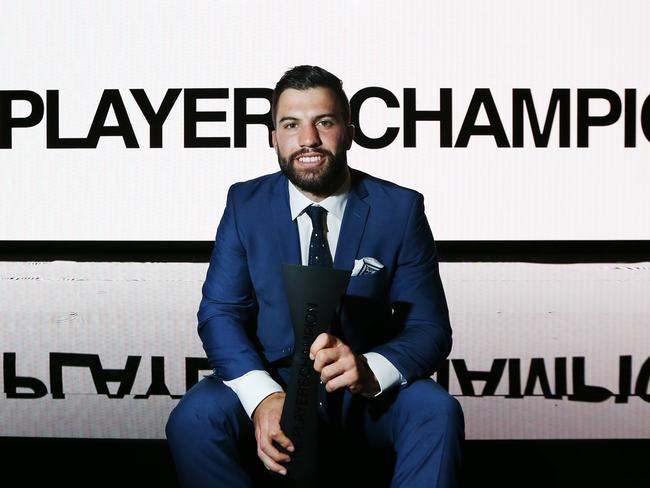 James Tedesco was awarded the RLPA Players Champion Award. Picture: Toby Zerna