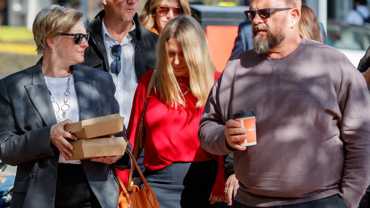 Michelle Millen (in red) told the court her family has struggled with Cameron’s death. Picture: NewsWire / Max Mason-Hubers