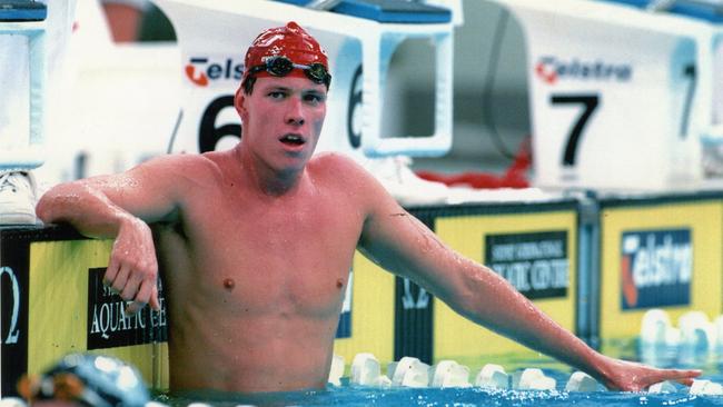 Australian Olympic legend Kieren Perkins after placing second in the 1500m freestyle at the selection trials for the 1996 Games.