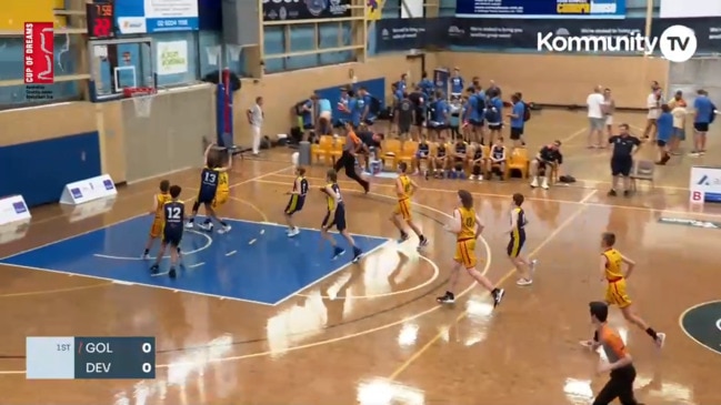 Replay: Australian Country Junior Basketball Cup Day 5 - Vic Goldminers v Tas Devils (U14 boys gold medal)