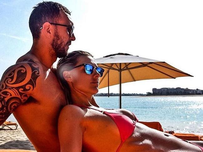 Laura Dundovic and Quade Cooper appear to have called an end to their five-year relationship. Picture: Instagram