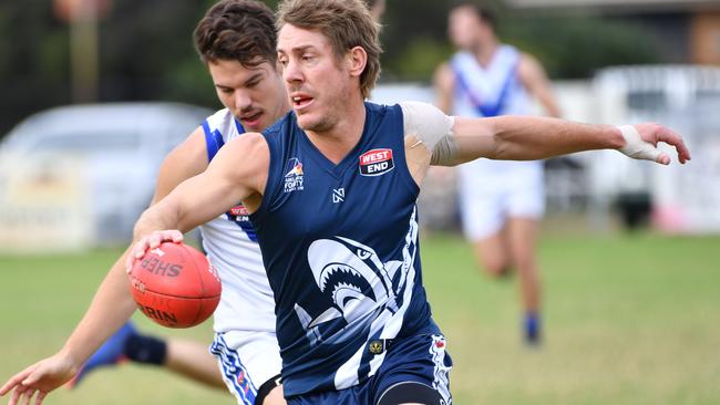 Brett Ebert in action for Henley this year. Picture: AAP/ Keryn Stevens