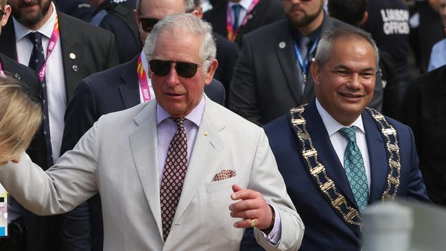 King Charles III with Mayor Tom Tate. Picture Glenn Hampson