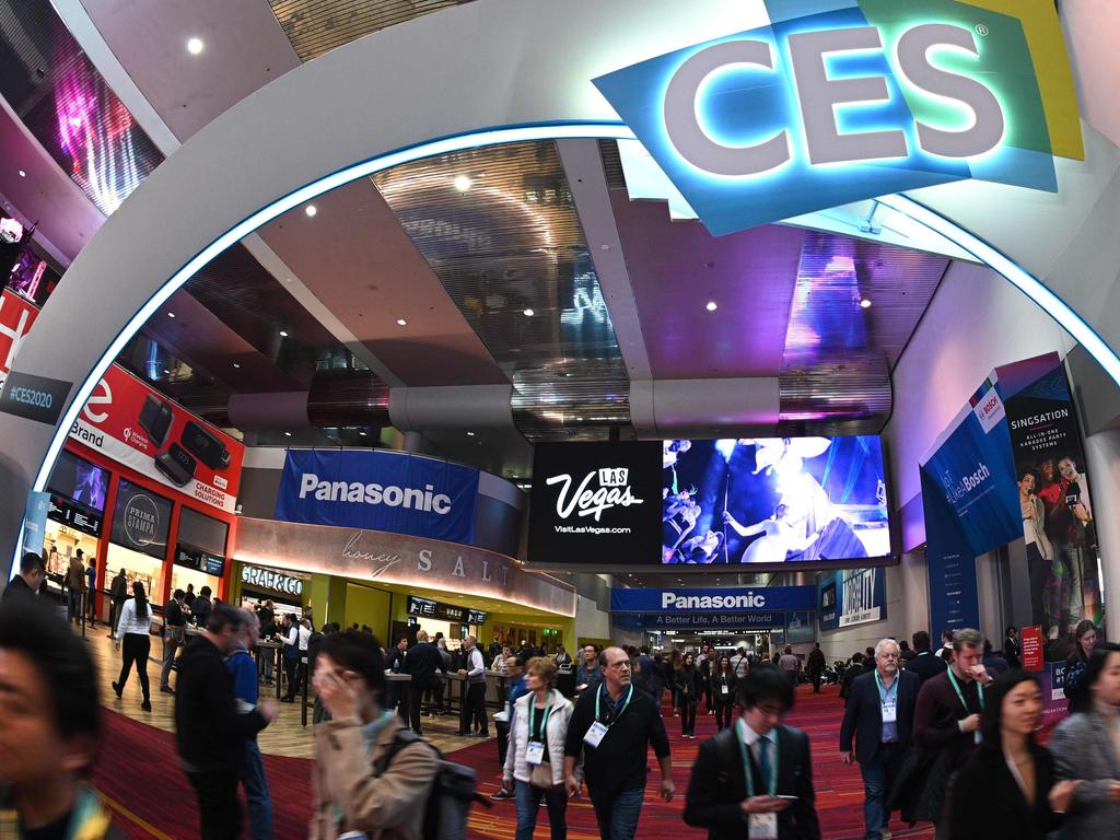 A crowd at the Consumer Electronics Show in 2020. Picture: Robyn Beck/AFP