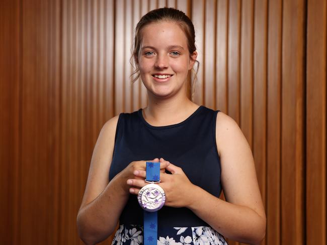 Jennifer Webb with her Pride of Australia medal. Picture: Tim Hunter