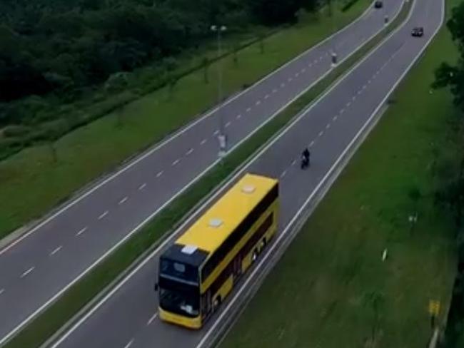 Footage taken of a B-Line bus in operation. Picture: Supplied.