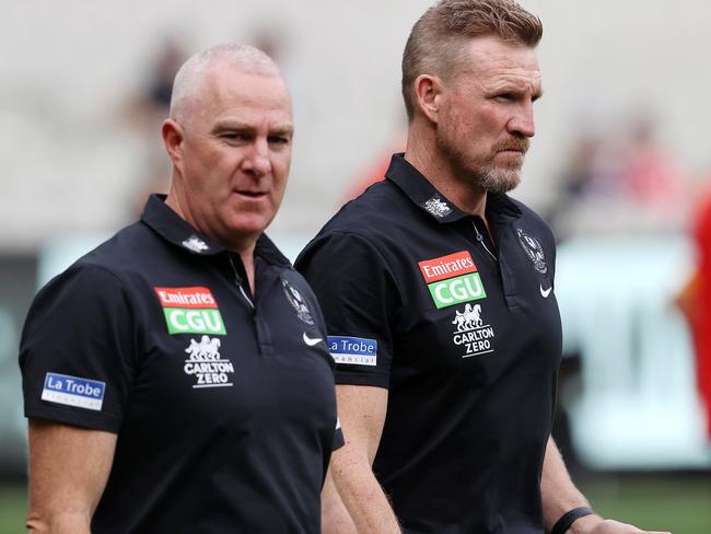 Did Pies footy boss Graham Wright have a grand plan when Nathan Buckley was ousted? Picture: Michael Klein