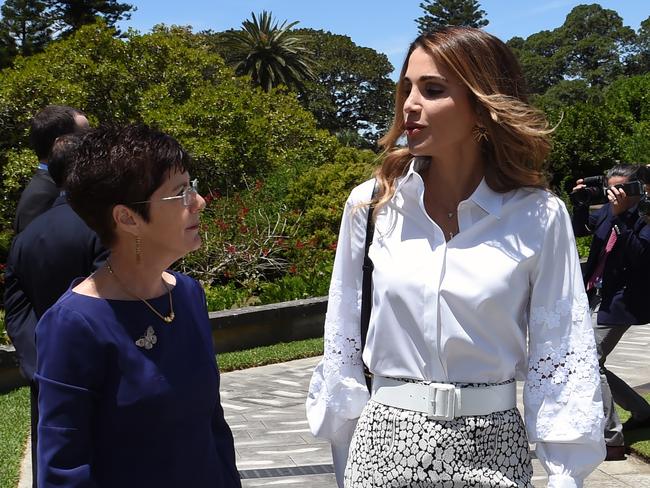 Jordanian Queen Rania recently visited Australia. Picture: AAP Image/Saeed Khan
