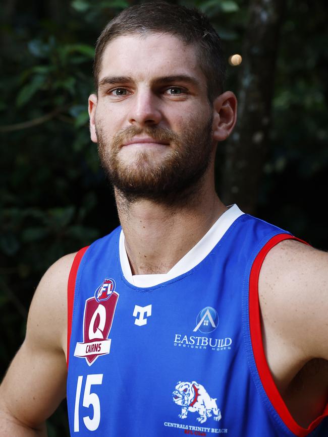 Ben Finnerty will captain the Centrals Trinity Beach Bulldogs in the 2023 AFL Cairns season. Picture: Brendan Radke