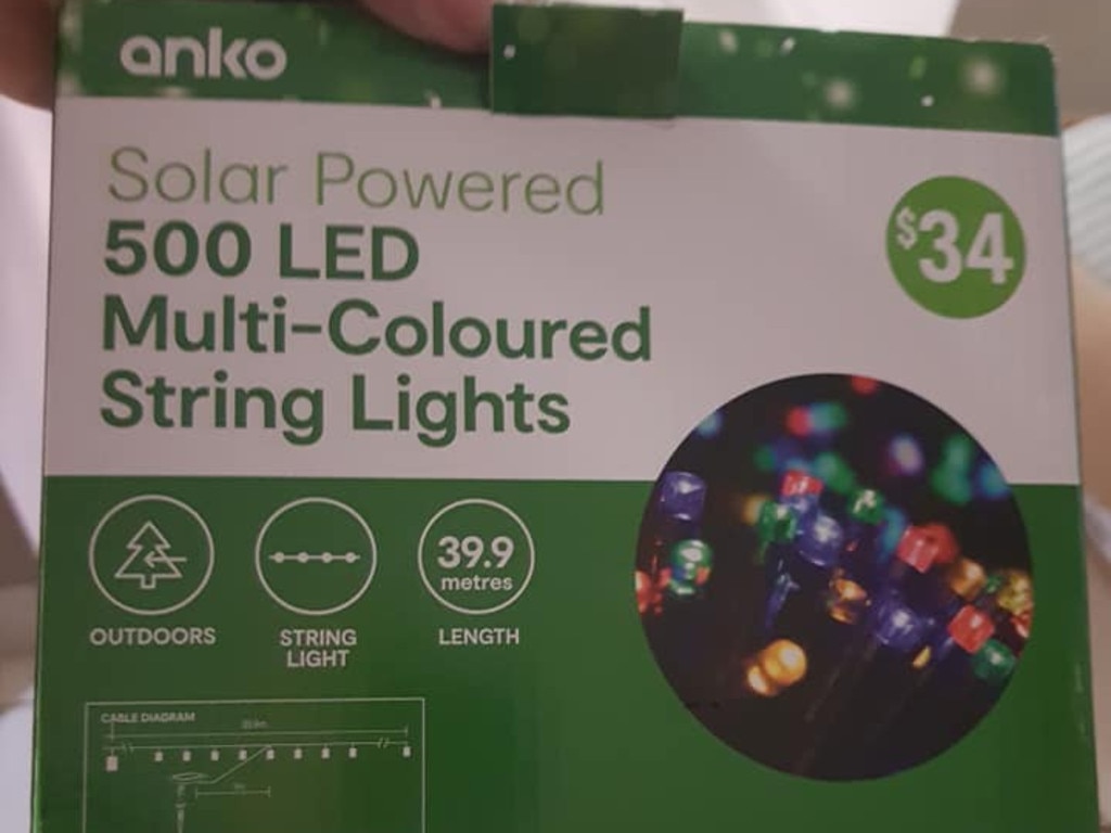 Kmart outdoor deals lights