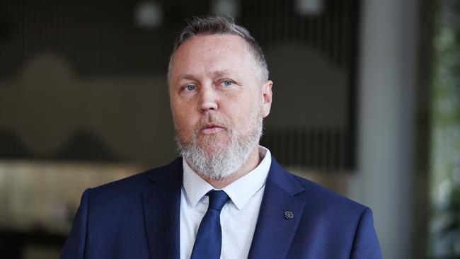 Cairns Regional council deputy mayor Brett Olds chaired a special meeting for councillors to vote for Ken Gouldthorp to become the council's next chief executive. Picture: Brendan Radke