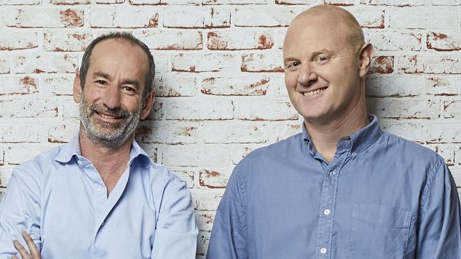 Andrew Bassat and Ian Narev of Seek. Narev believes Seek must be ‘all over AI’.