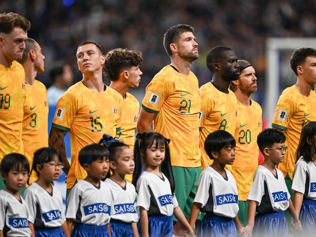 The Socceroos will host Japan in Perth in June. Picture: Philip FONG/AFP