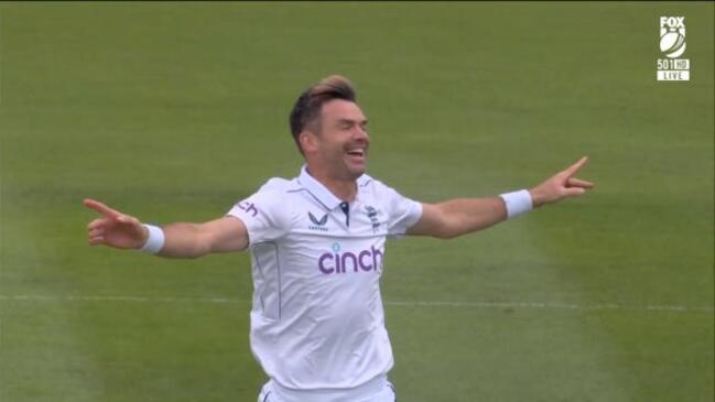 Jimmy Anderson's last Test wicket