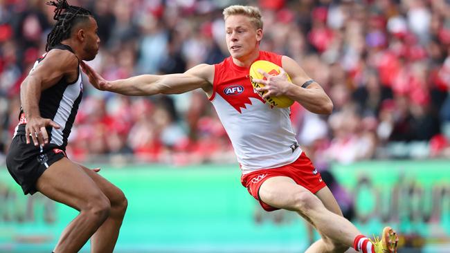 Isaac Heeney is one of six players fighting for a small forward position.