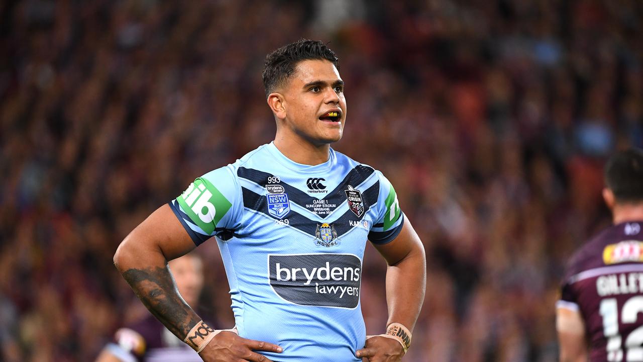Latrell Mitchell struggled to have an impact in Origin I.