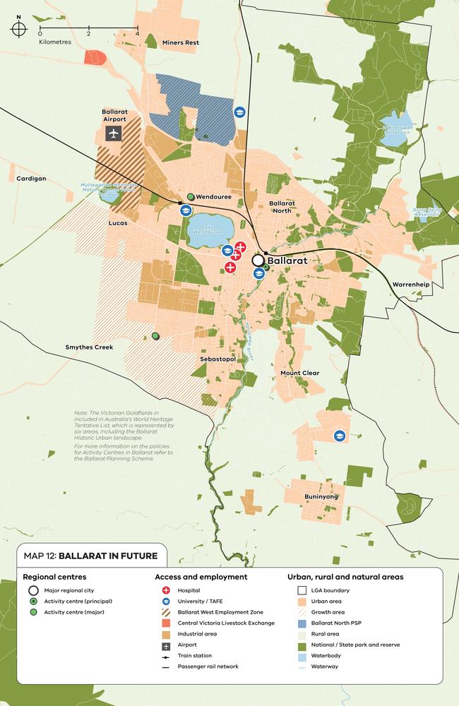 Ballarat boundary map. Picture: Supplied