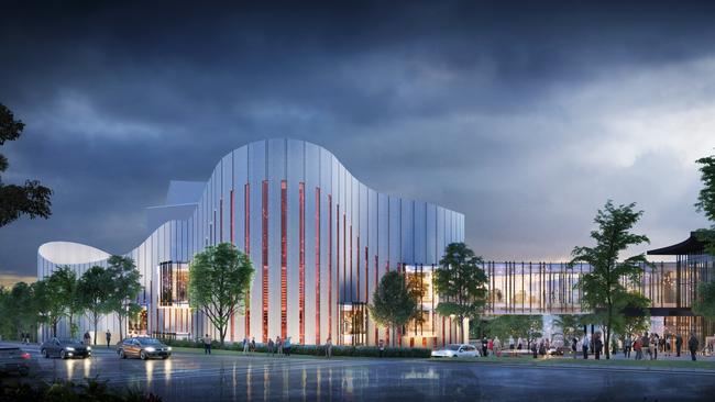 An artist impression of the WSPAC, which will be located next to the Rooty Hill RSL.