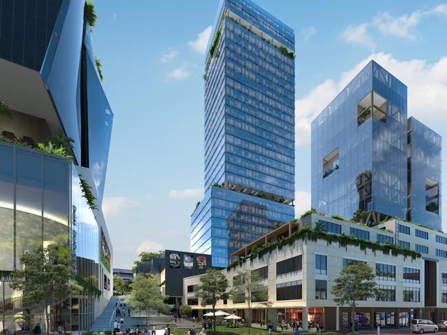 An artist's impression of the new $300 million Gateway Centre redevelopment in the heart of Gosford. Picture: supplied