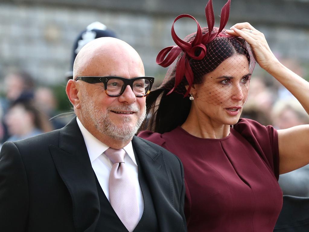 Demi Moore at Princess Eugenie’s wedding earlier this month. Picture: AFP