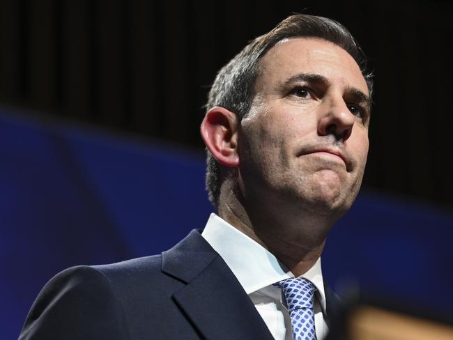 CANBERRA, Australia, NewsWire Photos. May 15, 2024: Federal Treasurer Jim Chalmers Post-budget Speech at the National Press Cub at Parliament House in Canberra. Picture: NCA NewsWire / Martin Ollman