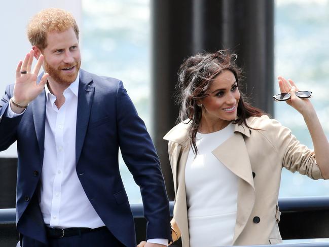 Meghan and Harry arrive at the Opera House. Picture: Tim Hunter