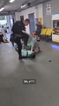 Video released showed a UK police officer kicking and stamping a man’s head during arrest