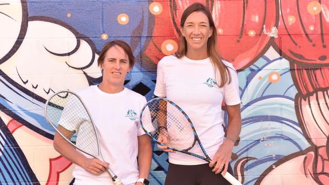 Rachael Grinham and Donna Lobban will compete for Australia at the Commonwealth Games. Picture: Squash Australia