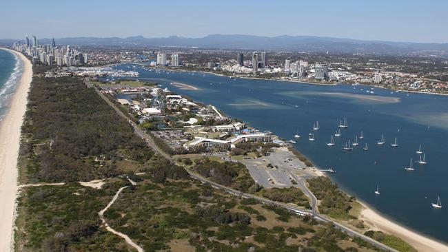 Aerial of The Spit. Picture: Mike Batterham.