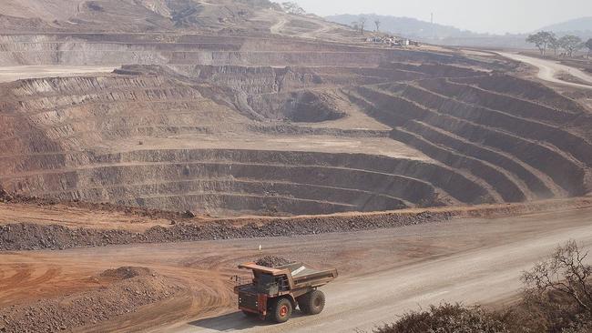 Mothballed: Glencore’s copper and cobalt mine at Mutanda in the DRC, Picture: Bloomberg