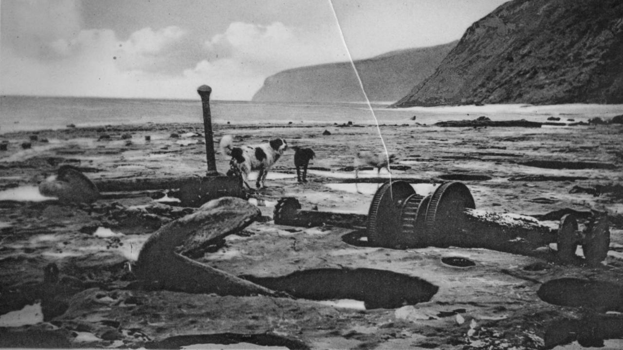 The Shipwreck Coast near Warrnambool, pictured in the early 20th Century, where searches for the Mahogany Ship have been conducted. Picture: State Library of Victoria