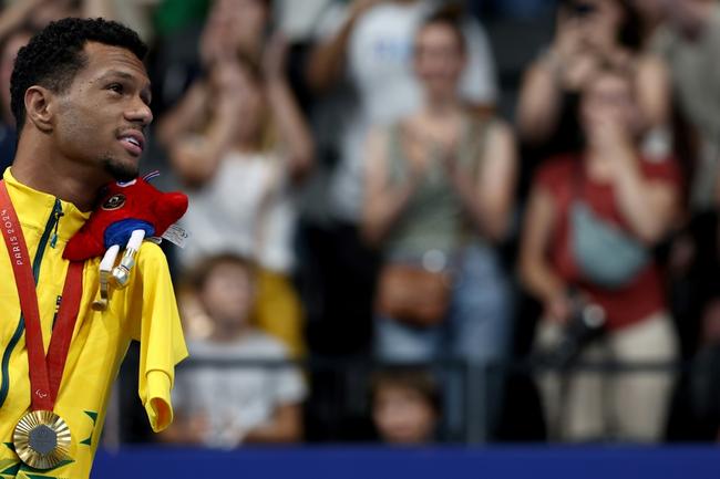 Gabriel Geraldo dos Santos Araujo, known as Gabrielzinho, won his third swimming gold medal of the Paris Paralympics