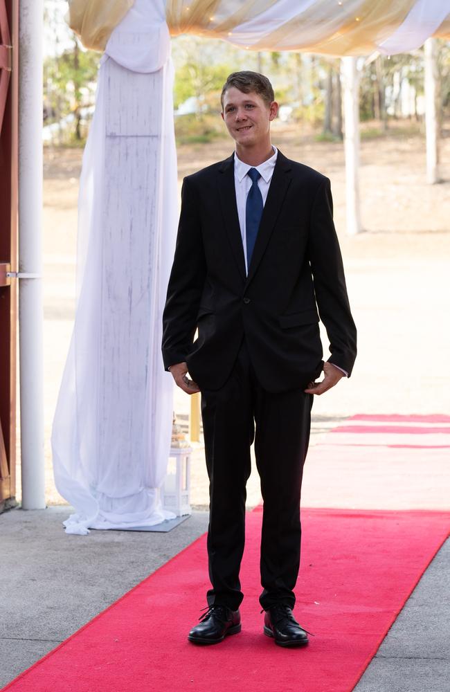 Aaron Knight arrives at the Gympie State High School formal 2023. November 16, 2023. Picture: Christine Schindler