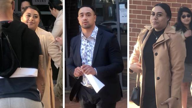 Easther Sene, Sam Fonua and Tina Sene were convicted in Campbelltown District Court on Thursday.