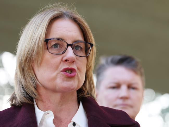 Not everyone is happy inside Victorian Premier Jacinta Allan’s private office. Picture: David Crosling