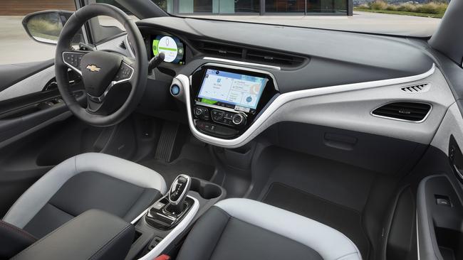 The Chevrolet Bolt electric car has a choice of driving modes, one of which means you never need to touch the brakes. Picture: Supplied.