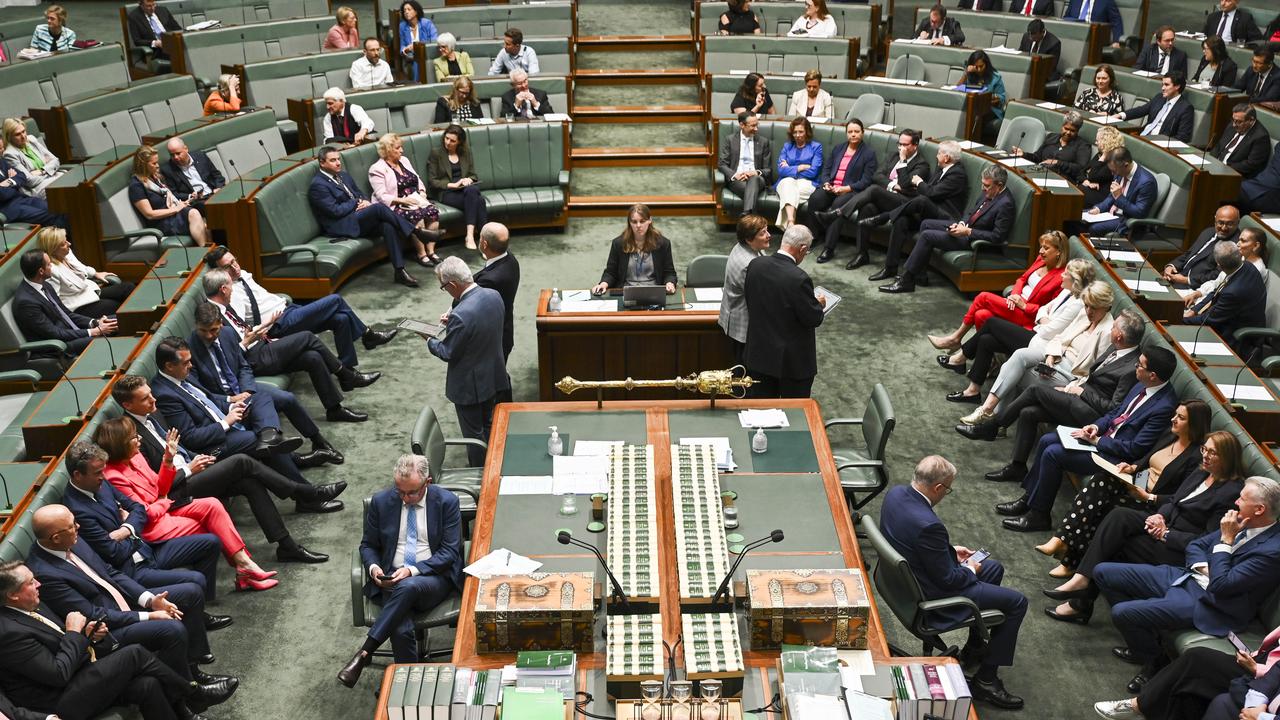 More than half of the federal ALP and a third of the Liberal Nationals landed on the red or green leather as a political, party or union staffer. Picture: NewsWire/Martin Ollman