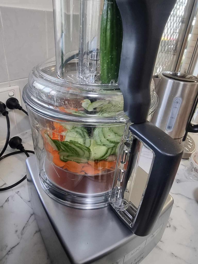 Making a salad has never been easier, thanks to the different Magimix discs. Picture: news.com.au/Tahnee-Jae Lopez-Vito.