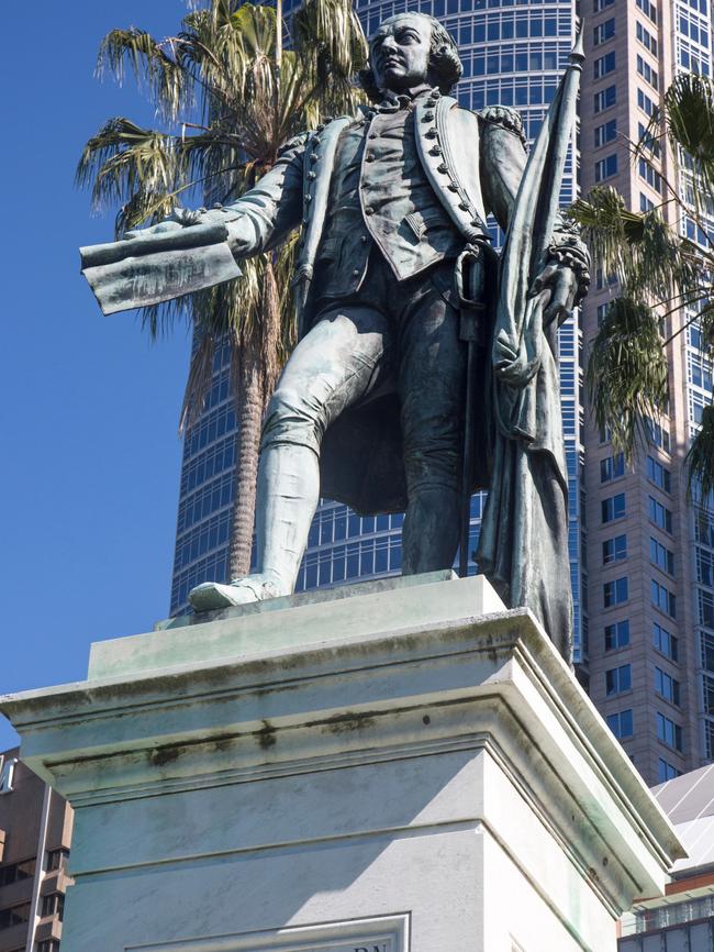 A statue of Captain Arthur Phillips, the first Governor of New South Wales.