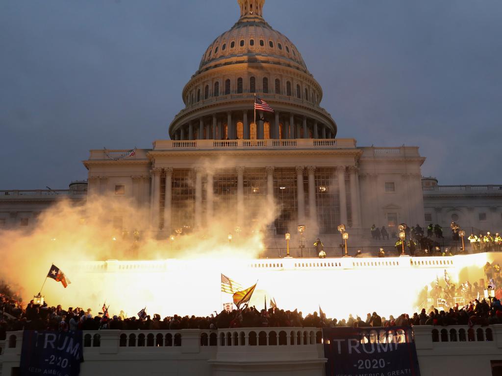 The Capitol Hill attack by pro-Trump insurrectionists left five people dead. Picture: Reuters/Leah Millis